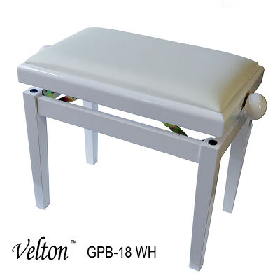 Ława fortepianu pianina biała GBP-18 WH Velton
