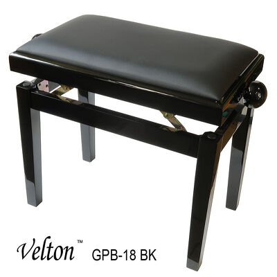 Ława fortepianu pianina czarna GBP-18 BK Velton