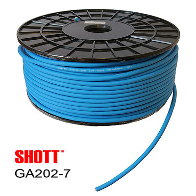 Kabel instrumentalny mikrofonowy niebieski GA-202-7 Shott